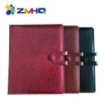 PVC book cover with button buckle and card slot