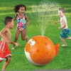 PVC Inflatable water ball ultimate beach sprinkler puffer fish spray water inflatable toys