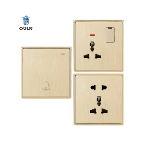 Q2 Brushed classic  Bangladesh Oman  Iraq  Kuwait   electrical wall switch 13A  15A switch and socket