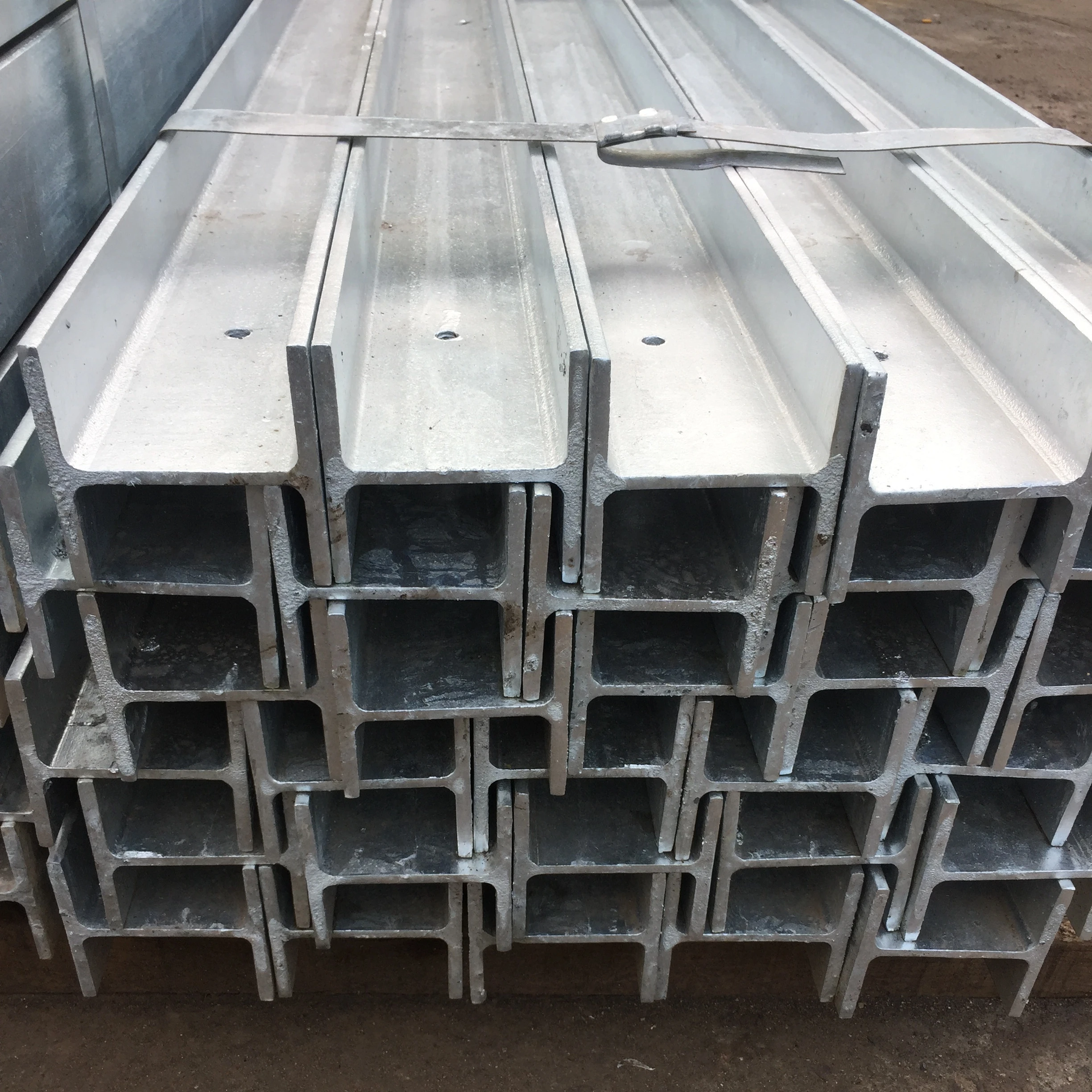 Q235 Q345 SS400 600g 85mircon Steel structural Prefabricated galvanized wide flang beam steel h beam H universal column