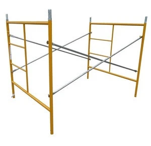 Q345 Galvanized Painted H Frame Ladder Walk Through Scaffolding Andamio for Construction