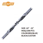 QEEPEI P03 OEM Universal frame metal wiper blade double colored windshield chrome wiper