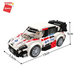 Qman Racing car Model Track Building Blocks 6 styles Car Toy toys vehicles