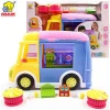 Quality assurance fantastic dessert van and shop girl kitchen toys kids pretend play children role play toy with light and sound