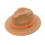 Raffia panama straw hat summer beach plaited straw sun hat soft custom Cultural heritage handicraft raffia visit hats