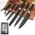Import Ready To Ship Stocked Japanese Style Non-Stick Color Coating Stainless Steel 6pcs Kitchen Knife Set With Peeler from China