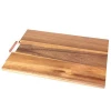 Rectangular Designer Acacia wood Chopping/Cutting Block with Metal Handle
