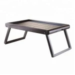 Rectangular Floding Portable Serving Natural Bamboo Tray Table