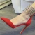 Red Black Gold  Ankle Strap Stiletto shoes Women Pump shoes Party Shoes dress zipper big size 10 cm high Heel Pointed Toe LX001