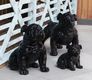 red bull dog statue custom bulldog sculpture