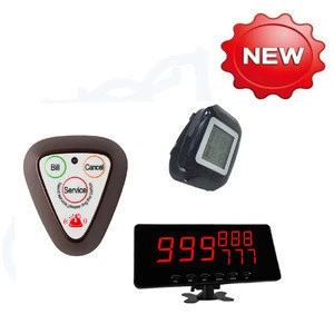 restaurant table calling button wrist watch pager