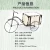 Import Retro distressed garden cart flower pot rack iron bicycle flower rack with basket from China