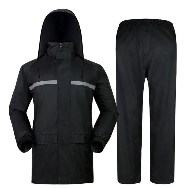 Reusable customized logos pvc raincoats for adults waterproof reflective motorcycle raincoat