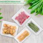 Reusable Storage Bags 10 Pack PEVA Leakproof Ziplock Food Storage Bags