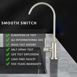 Reverse osmosis faucet modern kitchen faucet accessories flexible pull downgold drinking water tap  faucet