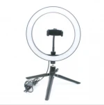 Ring Light Photography Studio Makeup Phone Black Power Time Plug Adjustable Video Color Dimmer ring light with Tripod Stand