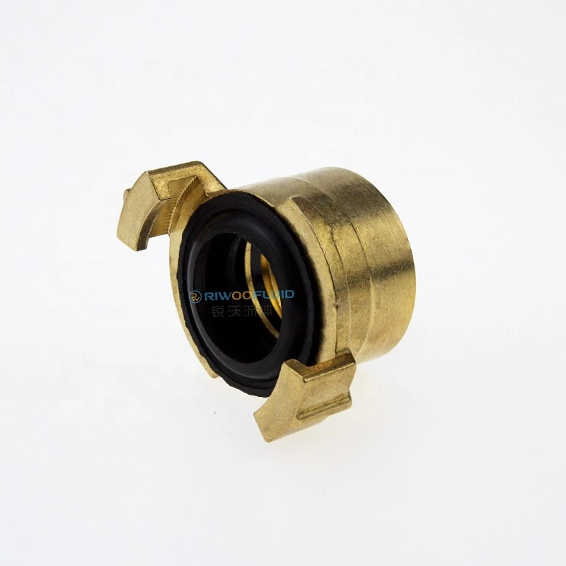 Riwoofluid Twist Lock Hose Tail Best Brass Hose Quick Connectors Air King Universal Coupling 3/4 Inch BSP Female Thread