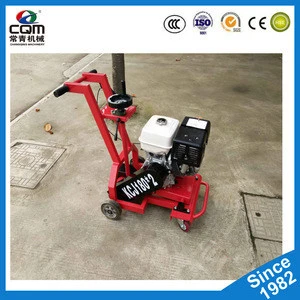 Road pavement crack router grooving machine with asphalt