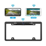 Rotatable Wifi APP Car License Frame Camera Night Vision Full Frame License Plate Camera WiFi Rear View Camera