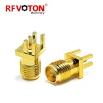 RP SMA Female Jack Edge Mount PCB Board Receptacle RF Coaxial Adapter Connector