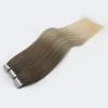 Russian High Quality Super Slim Tape In Hair Extensions 100% Human Hair PU Tape in hair extensions