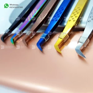 Russian Volume Tweezers Eyelash Extension tweezers 75 / 90 Degree lash Tweezers