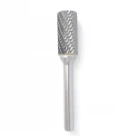 SA-5 Tungsten Carbide Burr Cylinder Shape Double Cut Rotary Burr File with 1/4 Shank