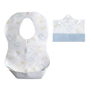 Safe and Soft cute Disposable Paper Baby Bib for Restaurant Use