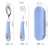 Import Safe Durable Family Pink Blue High Quality Plastic Kids Children Cutlery from China