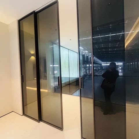 Safety Glass Balcony Tempered Glass Sliding Door