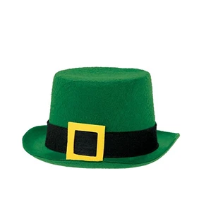 Saint Patrick Day party wholesale green top hat with mustache