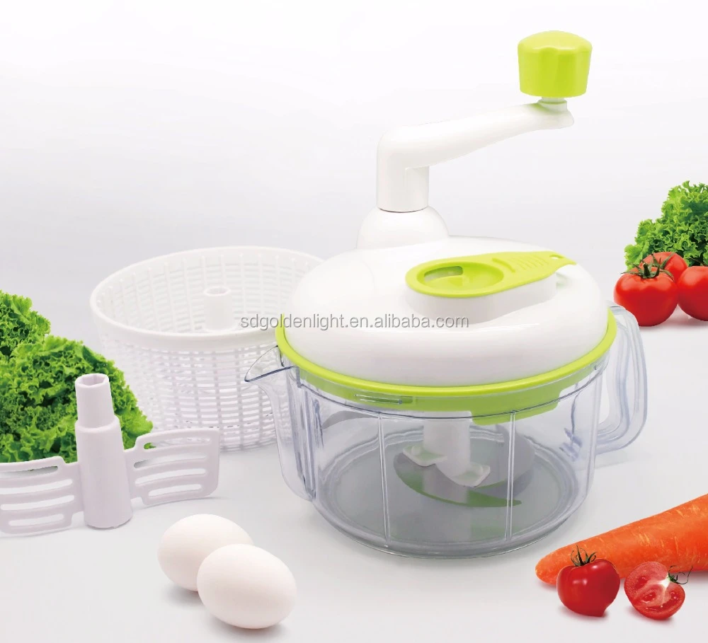 salad cutter with big salad bowl multi functional manual vegetable chopper food processor
