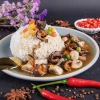 Sea cucumber and abalone sauce rice is rich in nutrition and improves human immunity