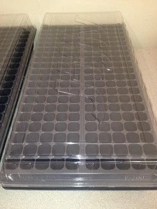 Seed Starting Kit Seed Trays 200 Cell Plug Trays With Humidity Dome Lids