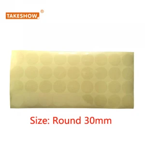 Self adhesive 30mm/3cm transparent adhesive sticker label for fabric