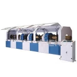 semi automatic log roll counding debarker cutting machine