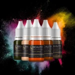 Semi PMU Eye Pigment Organic Tattoo Ink Set 16 colors Microblading Micro Pigment Cream Manual Using