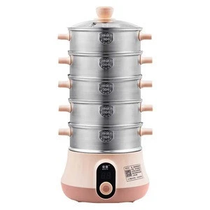 shopping TV best selling five layers stainless steel multi-function electric food steamer