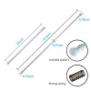 Shower curtain rod Black and white paint Japanese telescopic rod  no installation and drilling for extendable adjust curtain rod