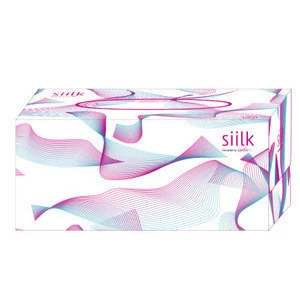Siilk 100% virgin pulp White facial Tissue 180 sheets (paper box package)