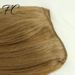 Silky Straight wave clip in Hair One Piece Invisible Headband Wire Extensions Human Hair