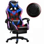 Sillas Gamer 180 Degrees Massage R.GB racing Gaming Chairs with footrest