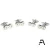Silver Bicycle Bike Chain cufflinks for Cyclists