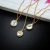 Import Simple Elegant 26 Letters Pendant Necklace Baroque Pearl Inlay Women Initial Jewelry Zircon Letter Necklace Christmas Fine Gift from China