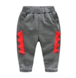Simple fashion style boys fleece harem pants cotton winter child pants