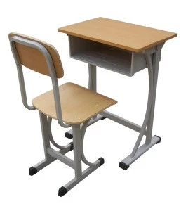 Single School Desk And Chair Prices For School Furniture High Quality Reading Table And Chairs
