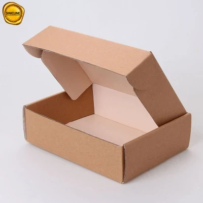 Sinicline Corrugated Paper Shipping Packaging Box for Jewelry