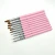 Import Size 8 10 12 14 Custom Ombre Pink Metal Handle Crimped Pure Kolinsky Acrylic Nail Brush from China