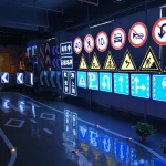 SKY patented product LED Solar road safety signs kids safety signal