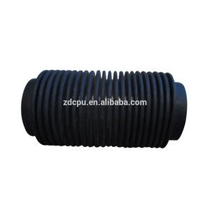 Small accordion reinforced neoprene rubber molding bellows
